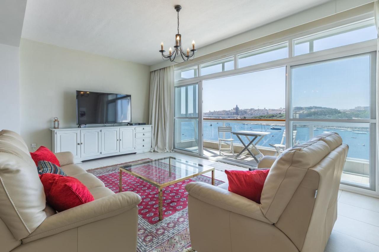 Stunning - Seafront 3-Bedroom 6Th Floor Sliema Eksteriør billede